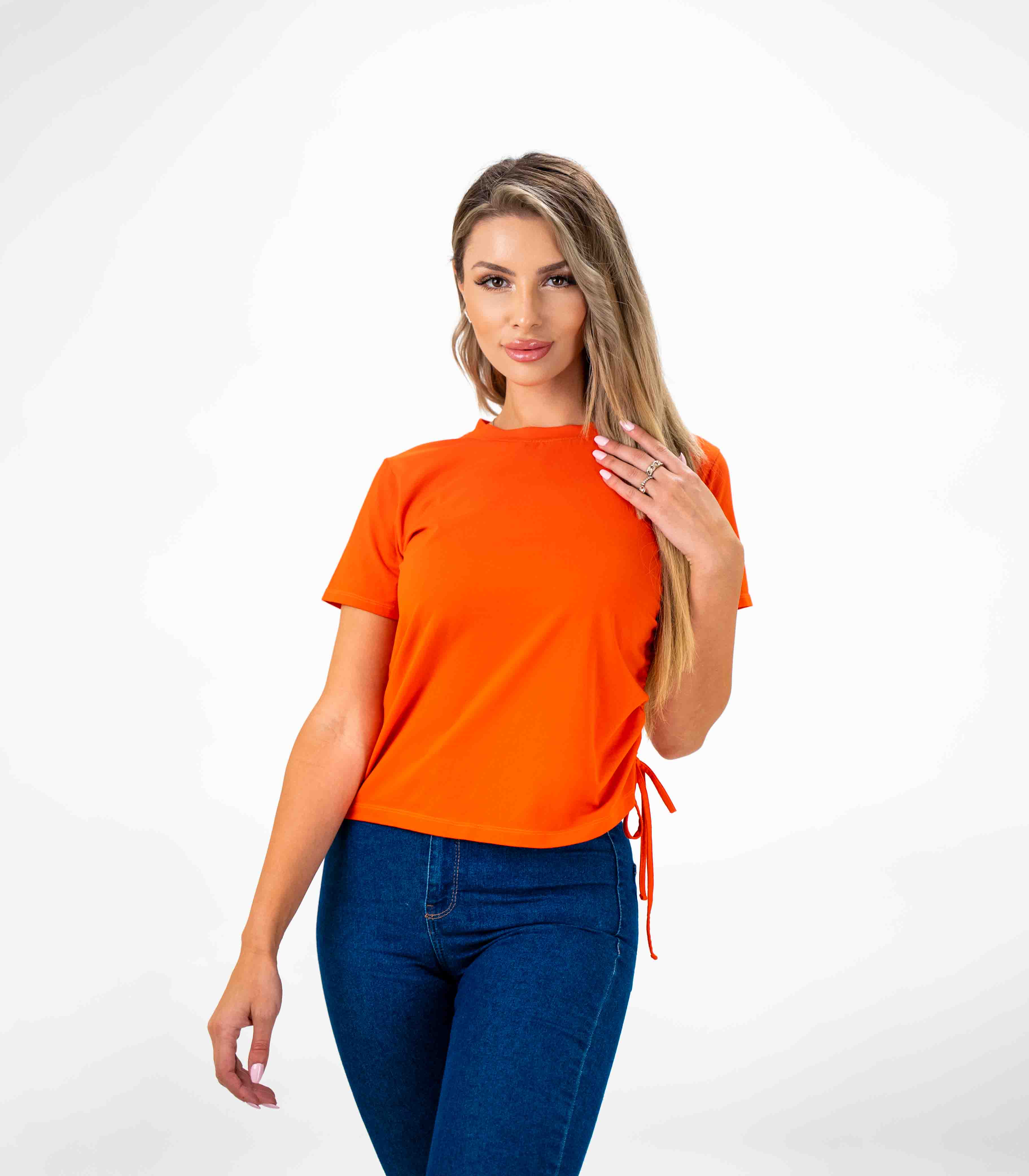 Orange Tilted T-shirt